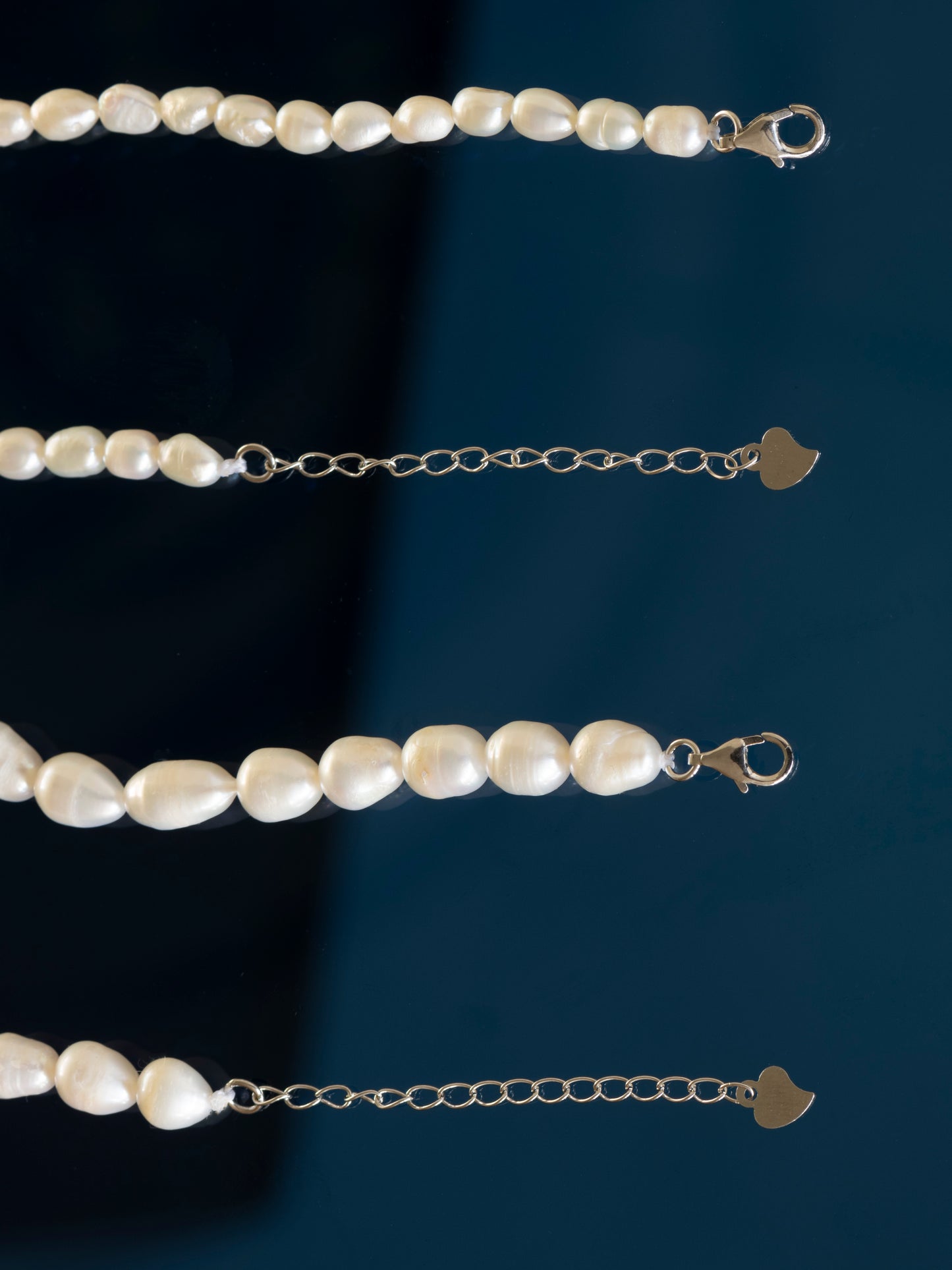 Charlie & Dana ll thin sweetwater pearl necklaces 49cm (+5cm)