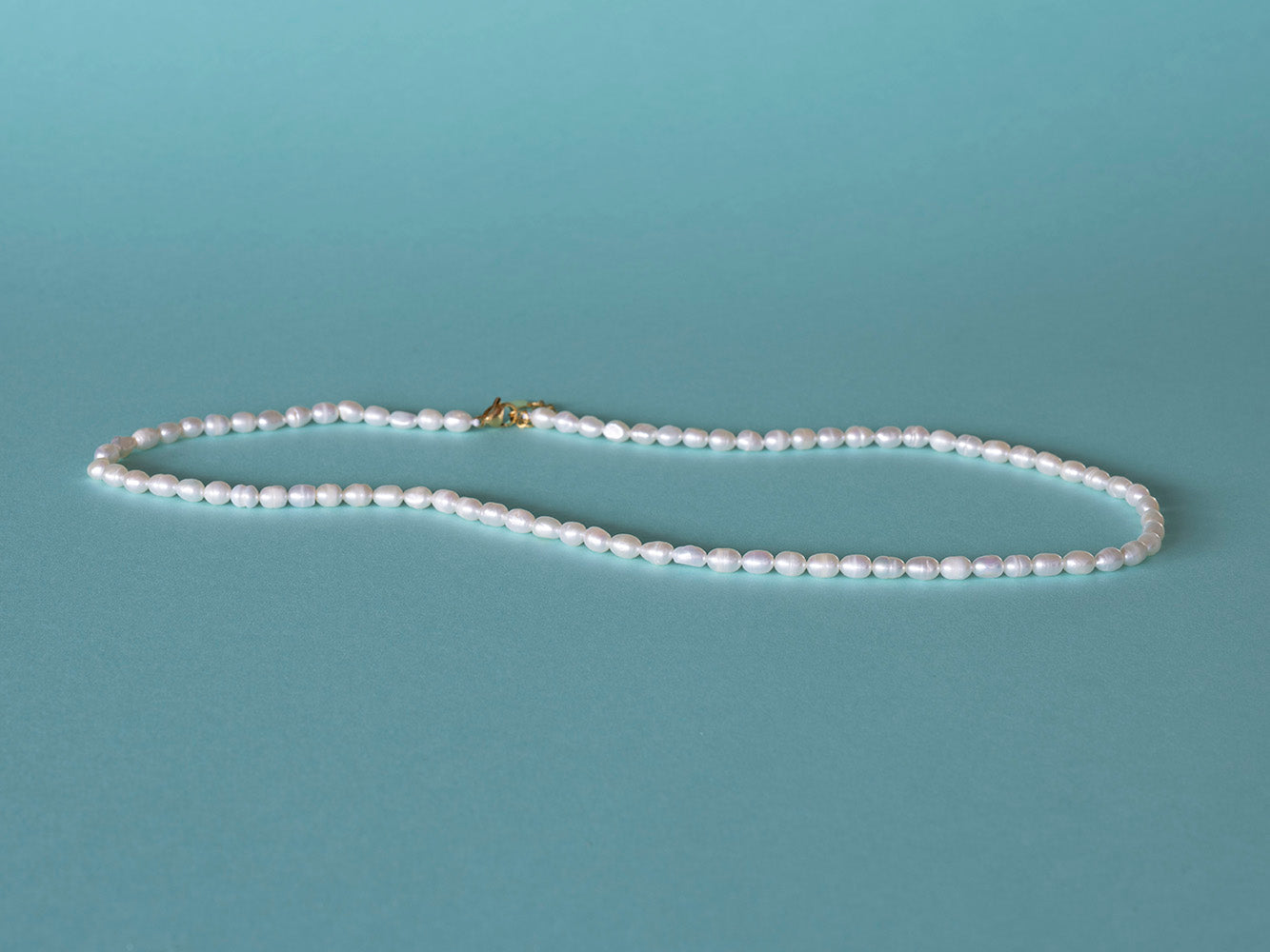 Thin on sale pearl necklace