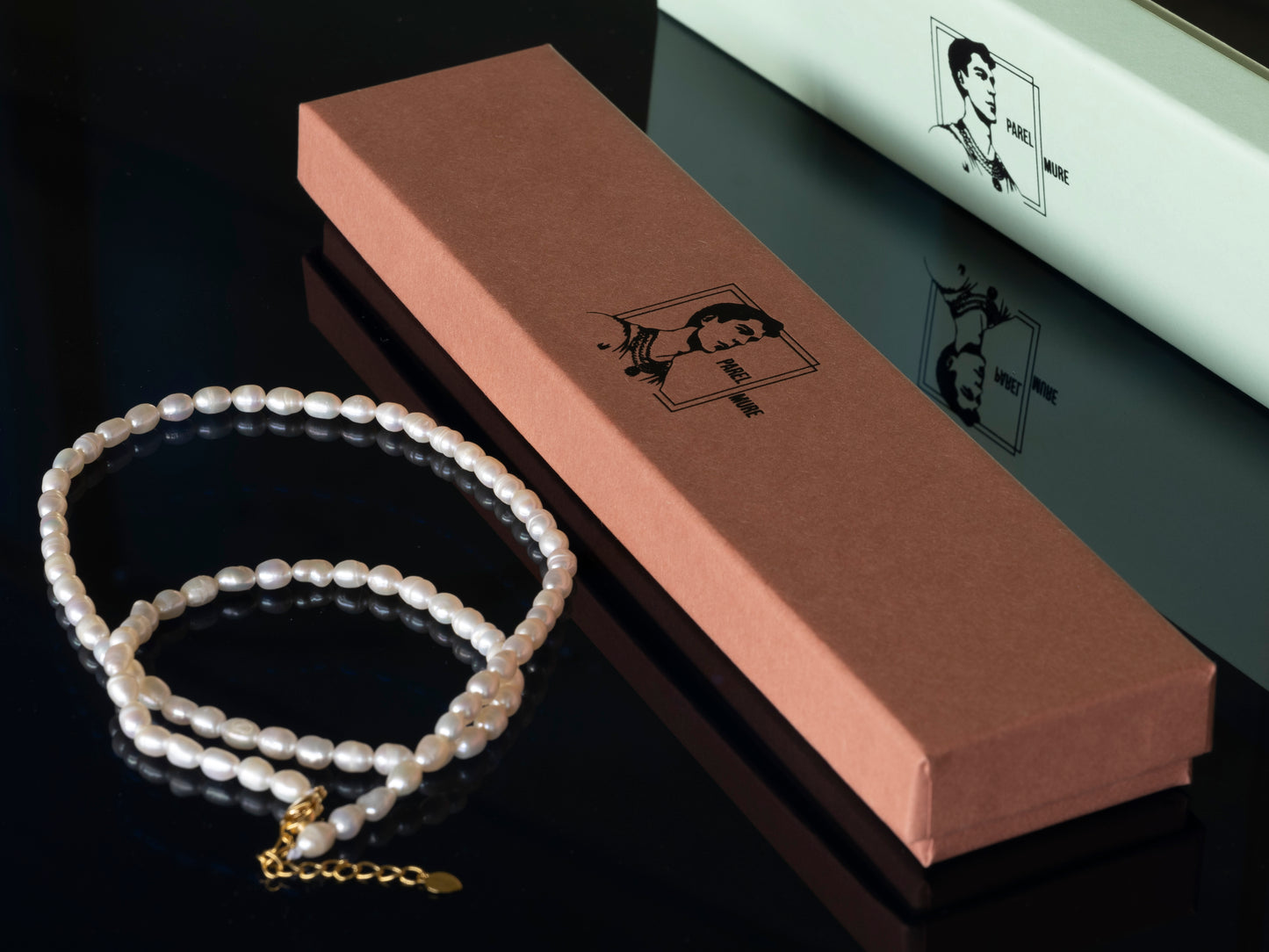 Akira & Bailey ll thin sweetwater pearl necklaces 37cm (+5cm)