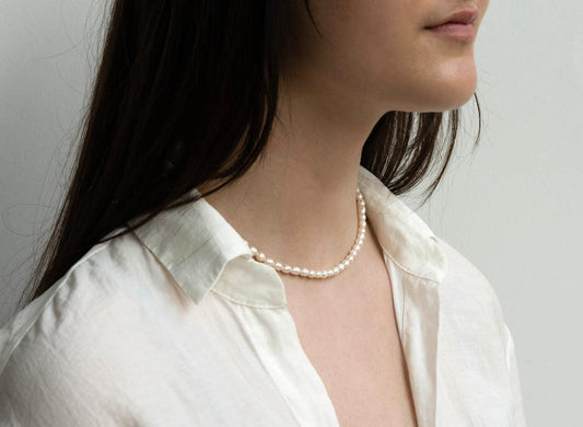 Akira & Bailey ll thin sweetwater pearl necklaces 37cm (+5cm)