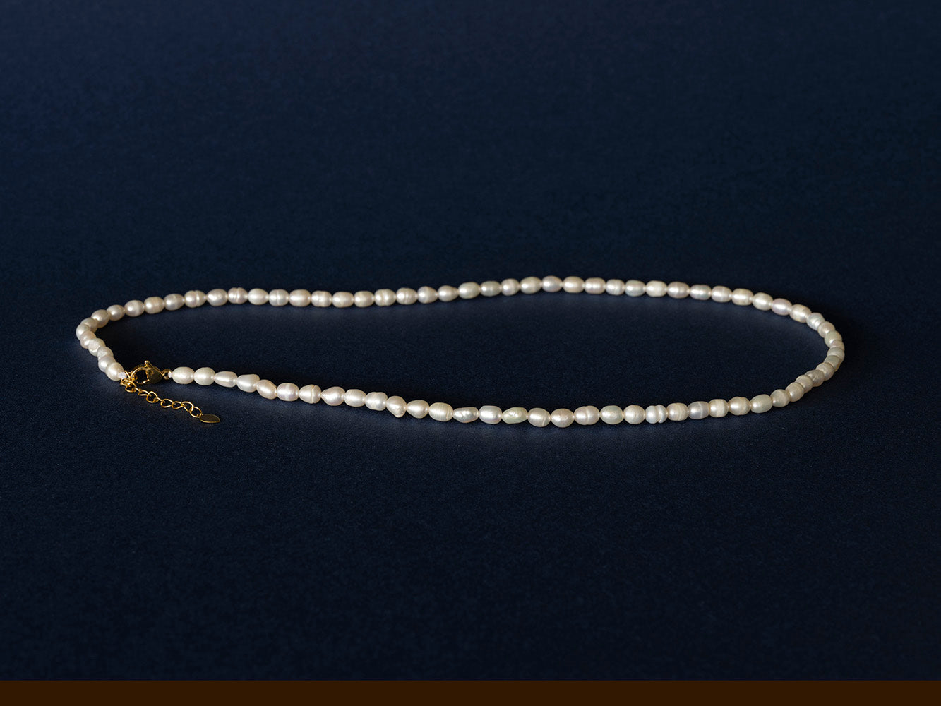 Thin Double Layer Pearl Necklace, GOLD SKU# NCX0012 - HerringStones